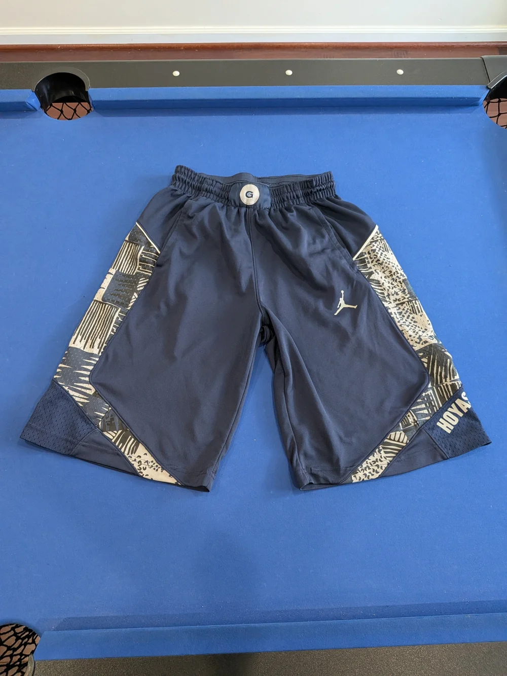 Small (Below Knees) Jordan Nike Georgetown Hoyas basketball Shorts Gtown